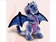 10" Blue Dragon with Iridescent Wings and Chest Plush Dragon Stuffed Animal Toy by Russ Berrie