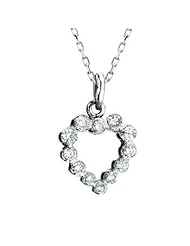 14k WHITE GOLD WOMENS PENDANT LP-1004 DIAMOND 0.52CT TW