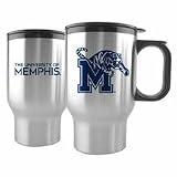 Memphis Tigers 16 oz. Stainless Steel Travel Mug (Set of Two)