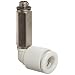 SMC KQ2W04-M3G PBT & Stainless Steel Push-to-Connect Tube Fitting, Extended 90 Degree Elbow, 4 mm Tube OD x M3X0.5 Male