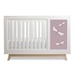 Muu Sam Crib Natural Base -Butterfly-Lilac