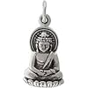 Low price Small Sitting Young Buddha Pendant or Charm in Sterling Silver, #8440