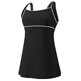 Speedo Women's Speedo Women'S Aquatic Endurance+ Piped Sheath Dress Swimsuit