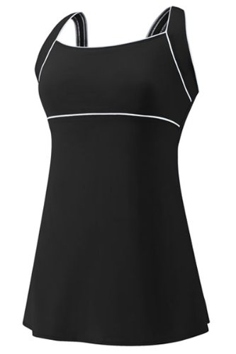 Speedo Women's Speedo Women'S Aquatic Endurance+ Piped Sheath Dress Swimsuit