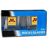 Minnesota Golden Gophers 2 Pack 9 oz Rocks Glass - NCAA College Athletics Fan Shop Sports Team Merchandise
