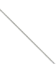 14k Wg 1.4mm Solid D/C Spiga Chain, Size 7