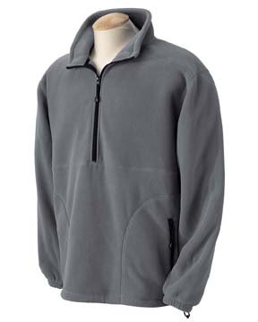 Devon & Jones Wintercept Fleece Quarter-Zip Jacket, Charcoal, L On Sale