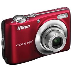 Nikon COOLPIX L24 14 MP Digital Camera with 3.6x NIKKOR Optical Zoom Lens and 3-Inch LCD (Red)