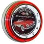 Chevrolet Corvette, Neon Clock, Bright Double 18 inch Neon