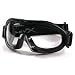 Wiley X Nerve Goggles Matte Black Frame w/2 Lens Set - Smoke Gray, Clear Image