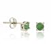 Sterling Silver .925 Genuine Emerald stone 4mm round stud Earrings