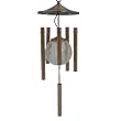 Color Changing Solar Powered Wind Chime Copper Finish