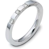 Ladies 14 Karat White Gold Stackable Diamond Band, 0.12 TCW
