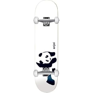 Enjoi Whitey Panda Complete Skateboard, 7.6-Inch by