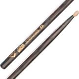Vater Percussion Color Wrap 5A Drumsticks, Black Optic, Wood Tip