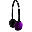 JVC HAS160V Flats Foldable Style Stereo Headphones - Violet