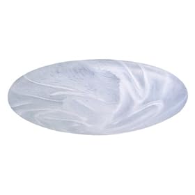 Juno Lighting 243-WH 6-Inch Decorative Swirled Etched Opal Glass, White