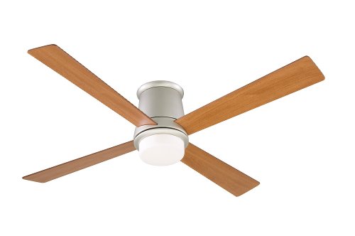 Fanimation FPS7880SN Inlet Ceiling Fan, Satin Nickel Finish, 4 Reversible Cherry/Walnut Blades