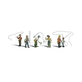 HO Fly Fishermen by Woodland Scenics