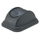 RUBBERMAID COMMERCIAL PROD. / Free-swinging lid for 10-1/4-gallon soft molded plastic wastebasket, black / RUB306700BK / Sold as 1 Each / Mfr Part # 306700BK \*/ Free-swinging lid for 10-1/4-gallon so