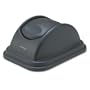 Rubbermaid FG306700 Black Polypropylene Untouchable Top for Large Wastebasket (Case of 6)