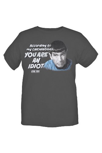  Star Trek Spock Calculations T-Shirt