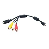 Mini Flat 8-Pin to RCA & S-Video Cable