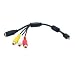Mini Flat 8-Pin to RCA & S-Video Cable