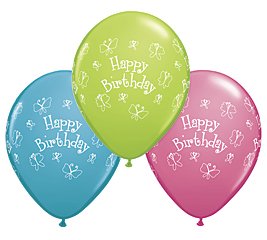 birthday balloons