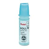 Pentel Roll'n Glue Liquid Adhesive, 1.01 Ounces, Liquid (ER101)