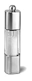 Cole & Mason Precision Manhattan 190 mm Acrylic Salt Mill with Stainless Steel
