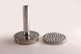 BATTICARNE INOX 18/10 CON ROMPINERVI MANICO INOX gr. 700 diam mm.80 h. 110
