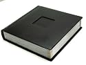 Professional 10x10 BLACK Silver Edged Wedding Photo Album with 20 Mats