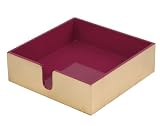 Entertaining with Caspari Lacquer Luncheon Napkin Holder, Fuschia and Gold