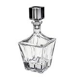 CRSYTAL TULIP SQUARE DECANTER - CRYSTAL DECANTER, SQUARE SHAPED, TULIPE COLLECTION