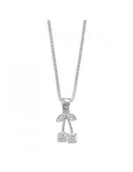 MMA Silver - 16 inchNecklace with CZ Cherries