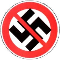 Anti-Swastika - Nazi Punks Fuck Off - Against Nazi - Round Sticker / Decal