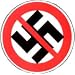 Anti-Swastika - Nazi Punks Fuck Off - Against Nazi - Round Sticker / Decal