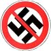Anti-Swastika - Nazi Punks Fuck Off - Against Nazi - Round Sticker / Decal