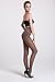 LANGSHA Women's 120 Denier Velvet Opaque Open Crotch pantyhose Coffee