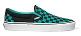 Vans Shoes - Classic Slip On Checkerboard Black/Colombia
