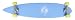 Krown Logo Blue Pintail Longboard (9 x 43-Inch)