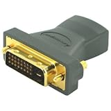 IOGear Gold-plated HDMI (F) to DVI-D Dual Link (M) Adapter (Tri-language Package) GHDMIFDVIMW6