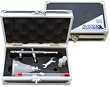 Master Airbrush G30-SET Master G30 Multi-Color Precision Dual-Action Gravity Feed Airbrush Pro Set w-3 Nozzle Sets 0.3, 0.5 & 0.8mm with Self-Centering Drop-in Nozzles