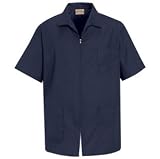 Men's Zippered Smock Lab Coats