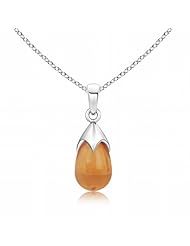 Citrine Gemstone Drop Pendant