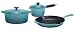 Le Creuset Essential Enameled Cast-Iron 5-Piece Cookware Set, Caribbean