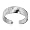 Kooqi High Polish 925 Sterling Silver Band Toe Ring. Beautifully presented in a Kooqi gift box and red organza bag.