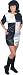 Smiffy's black and white sixties mini shift dress size 10-14