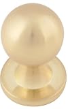 Tools & Hardware : Atlas Homewares A800-SB 3/4-Inch Euro-Tech Collection Nipple Knob, Satin Brass